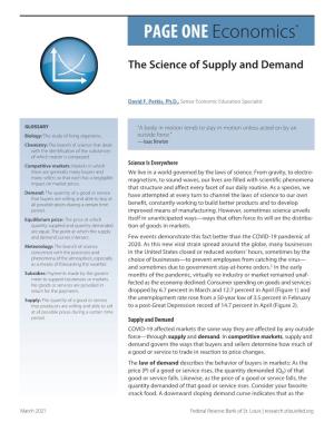 The Science of Supply and Demand