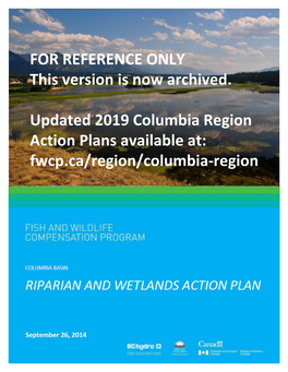 Riparian and Wetlands Action Plan Page | 1