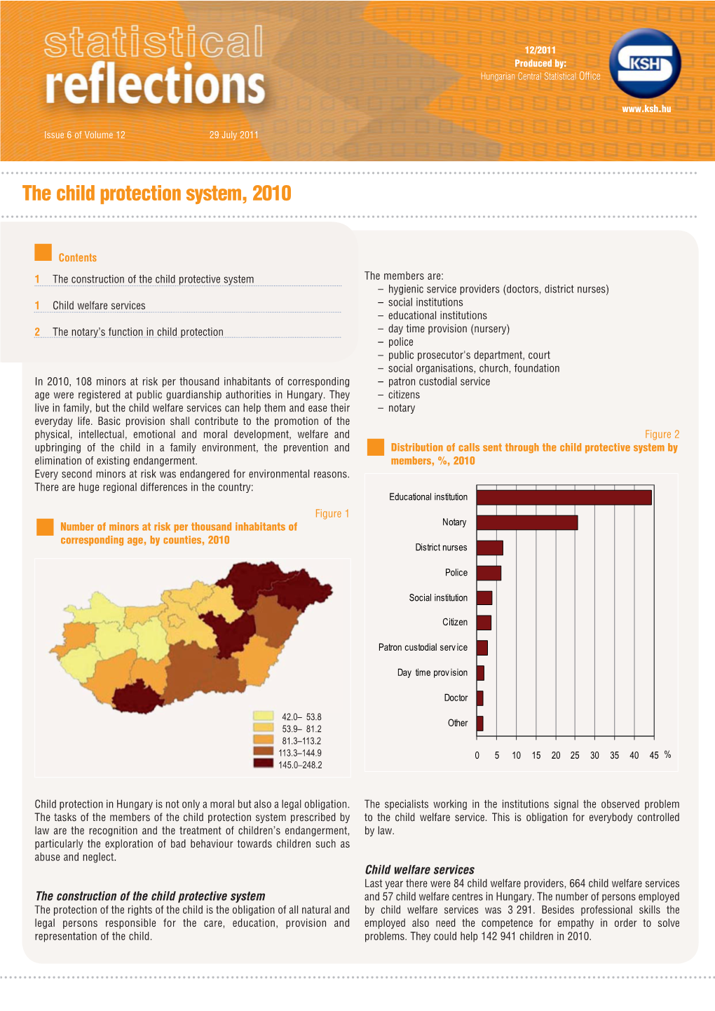 The Child Protection System, 2010