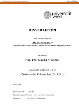 Dissertation