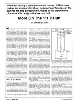 More on the 1:1 Balun