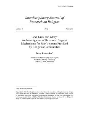 God, Guts, and Glory: an Investigation of Relational Support Mechanisms for War Veterans Provided by Religious Communities