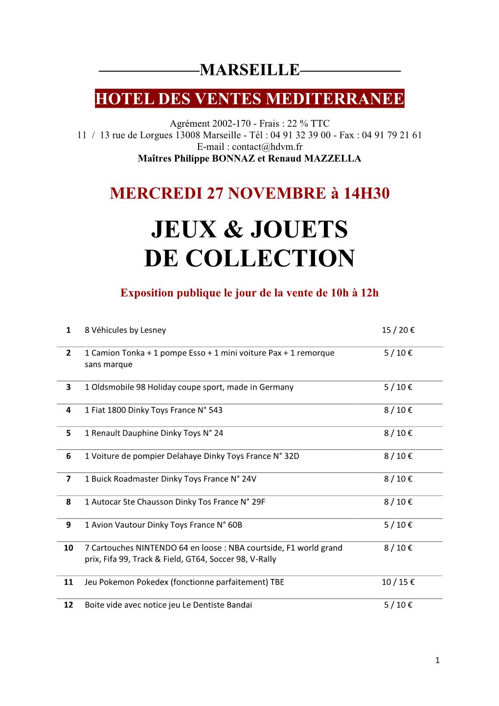 Jeux & Jouets De Collection