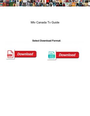 Mtv Canada Tv Guide