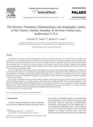 The Moenave Formation: Sedimentologic and Stratigraphic Context of the Triassic–Jurassic Boundary in the Four Corners Area, Southwestern U.S.A