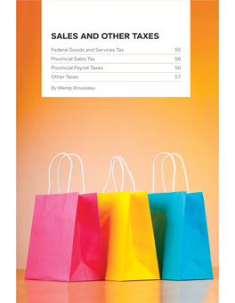 Sales and Other Taxes