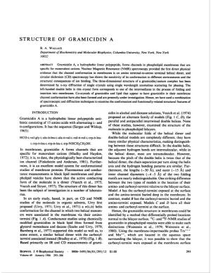 Structure of Gramicidin A