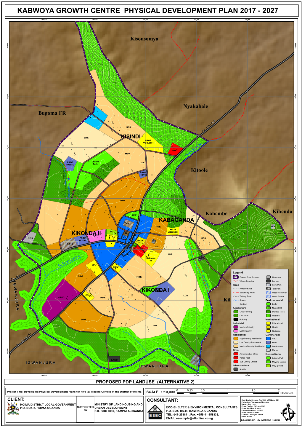 Kabwoya Growth Centre Physical Development Plan 2017 - 2027