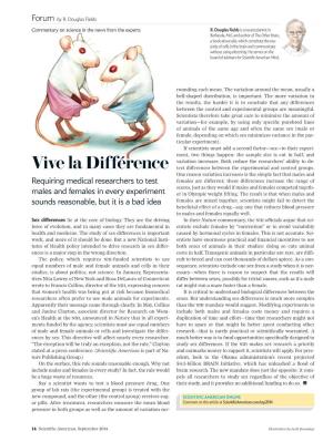 Vive La Différence Tect Di Erences Between the Experimental and Control Groups