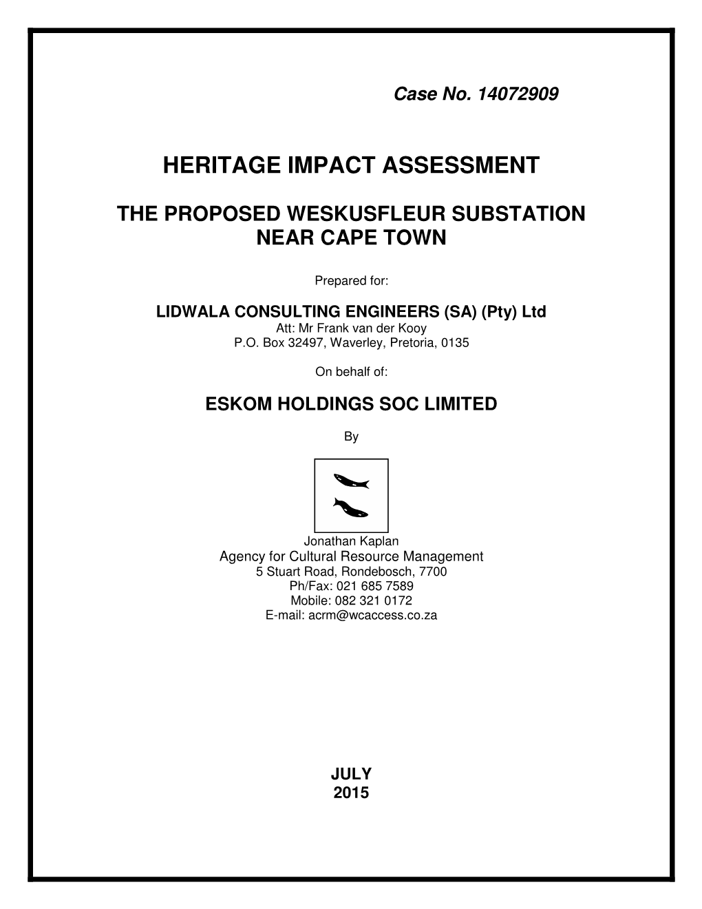 Heritage Impact Assessment