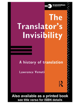 Venuti on Translation