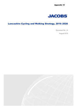 Lancashire Cycling and Walking Strategy, 2016–2026