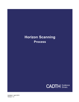 Horizon Scanning