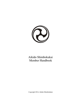 Aikido Shimbokukai Member Handbook
