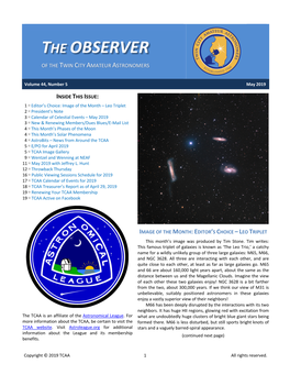 May 2019 OBSERVER