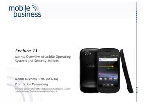Mobile OS and Security Aspects