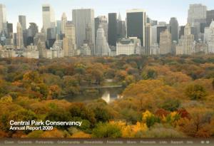 Central Park Conservancy Annual Report 2009