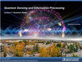 View Quantum Radar Slides