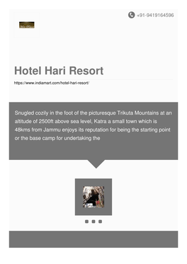 Hotel Hari Resort