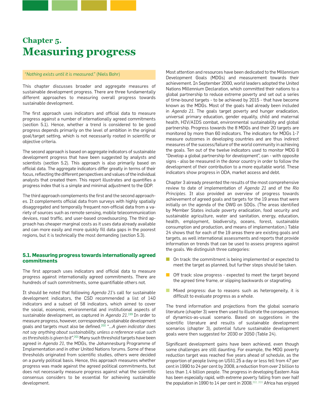 Chapter 5: Measuring Progress