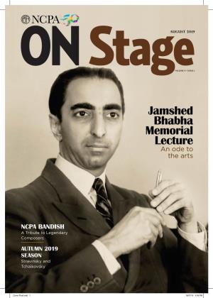 Jamshed Bhabha Memorial Lecture an Ode to the Arts