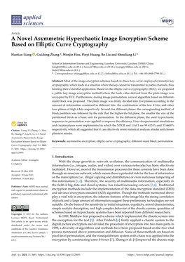 A Novel Asymmetric Hyperchaotic Image Encryption Scheme Based on Elliptic Curve Cryptography