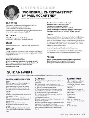 BY PAUL MCCARTNEY Meets National Core Arts Standards 5, 7, 9, and 11