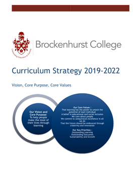Curriculum Strategy 2019-2022
