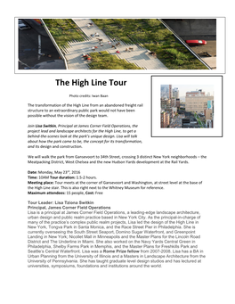 The High Line Tour