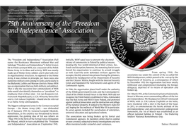 75Th Anniversary of the “Freedom and Independence” Association, with a Face Value of 10 Złoty