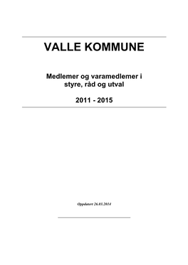 Medlemer Og Varamedlemer I Styre, Råd Og Utval 2011