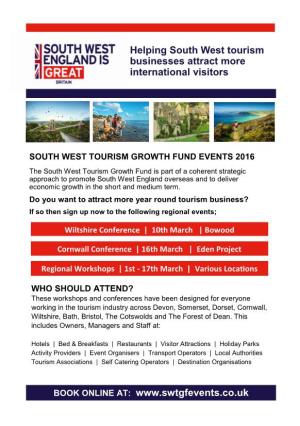 Helping South West Tourism Businesses Attract More International Visitors