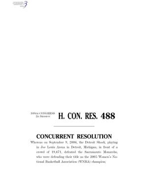 H. Con. Res. 488