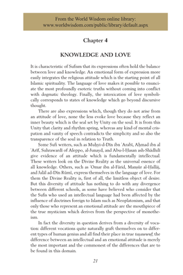 "Knowledge and Love" by Titus Burckhardt