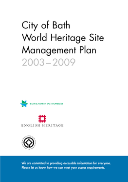 2003-2009 World Heritage Site Management Plan