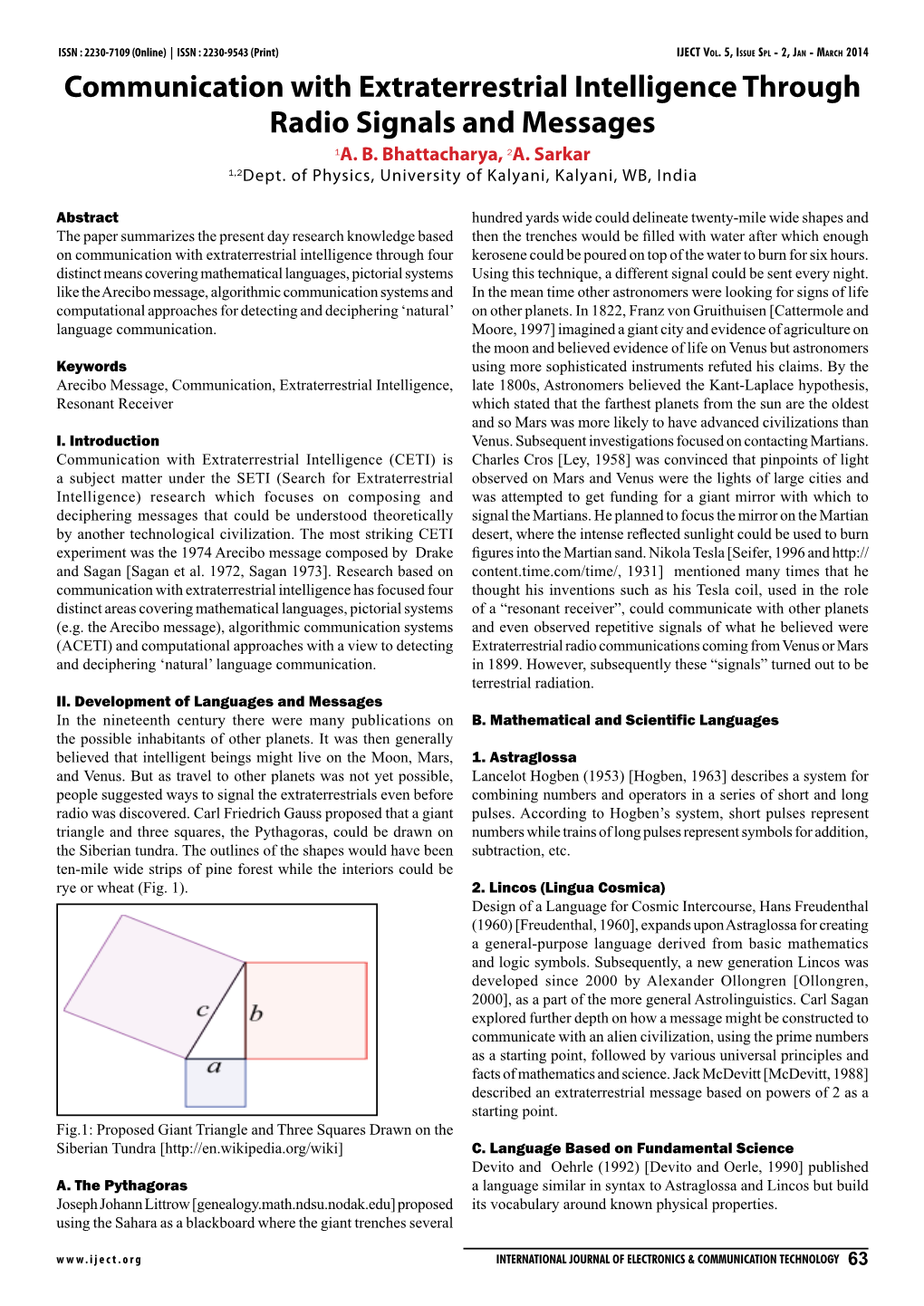 Communication with Extraterrestrial Intelligence Through Radio Signals and Messages 1A