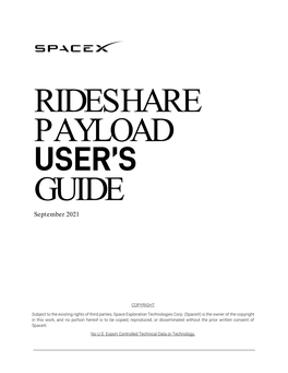Rideshare Payload User's Guide