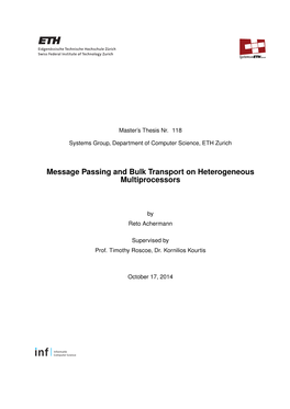 Message Passing and Bulk Transport on Heterogeneous Multiprocessors