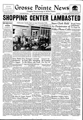 1. Filthy Phone Calls ~~~:.~~~R2t;:'~;:~ the UNITED STATES Re- • at Special Meeting Sumcd "Quarantine" Measures Against Cuba at 8:30 This Morn- Paul J