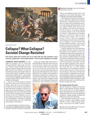What Collapse? Societal Change Revisited