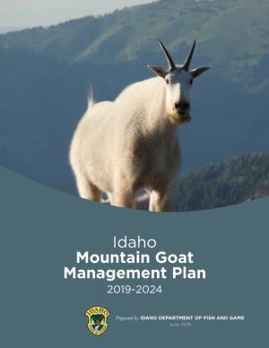 Idaho Mountain Goat Management Plan (2019-2024)