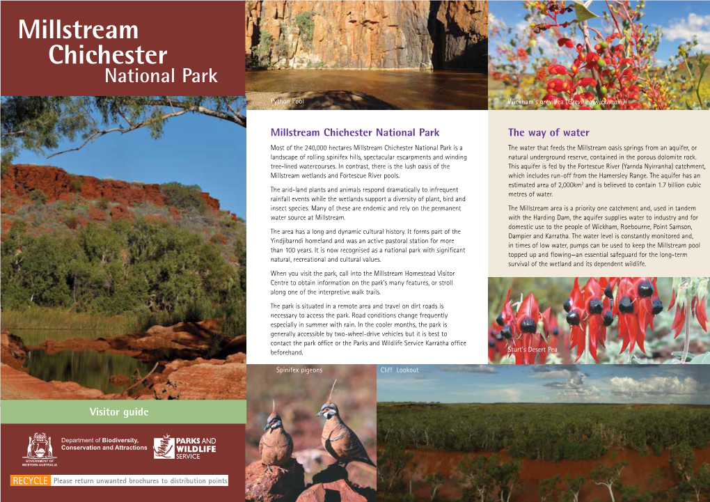 Millstream Chichester National Park Visitor Guide