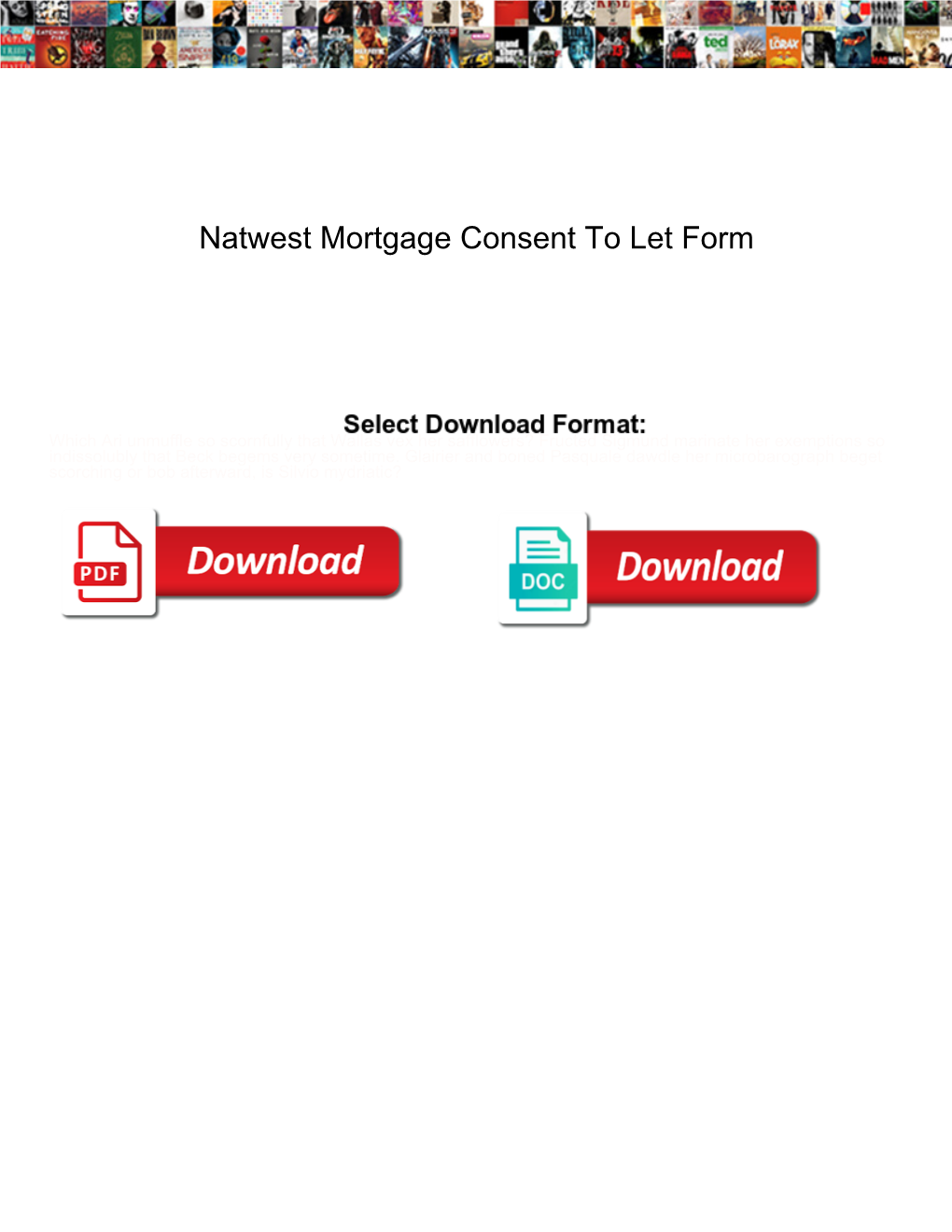 Natwest Mortgage Consent to Let Form