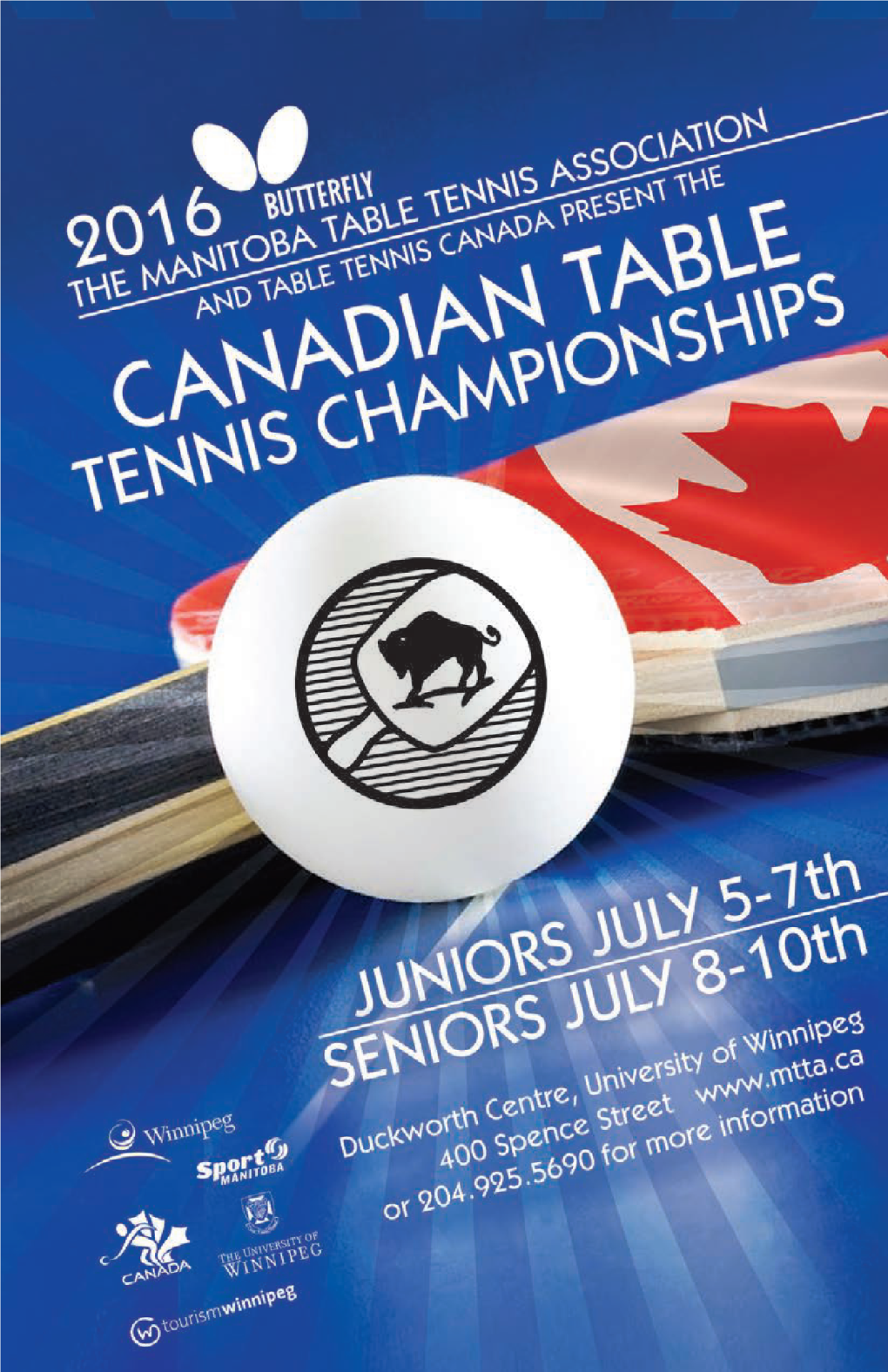 Canadian Table Tennis Championship Program Guide