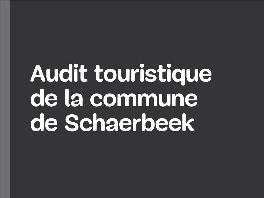 Audit Touristique De La Commune De Schaerbeek Informations Disponibles