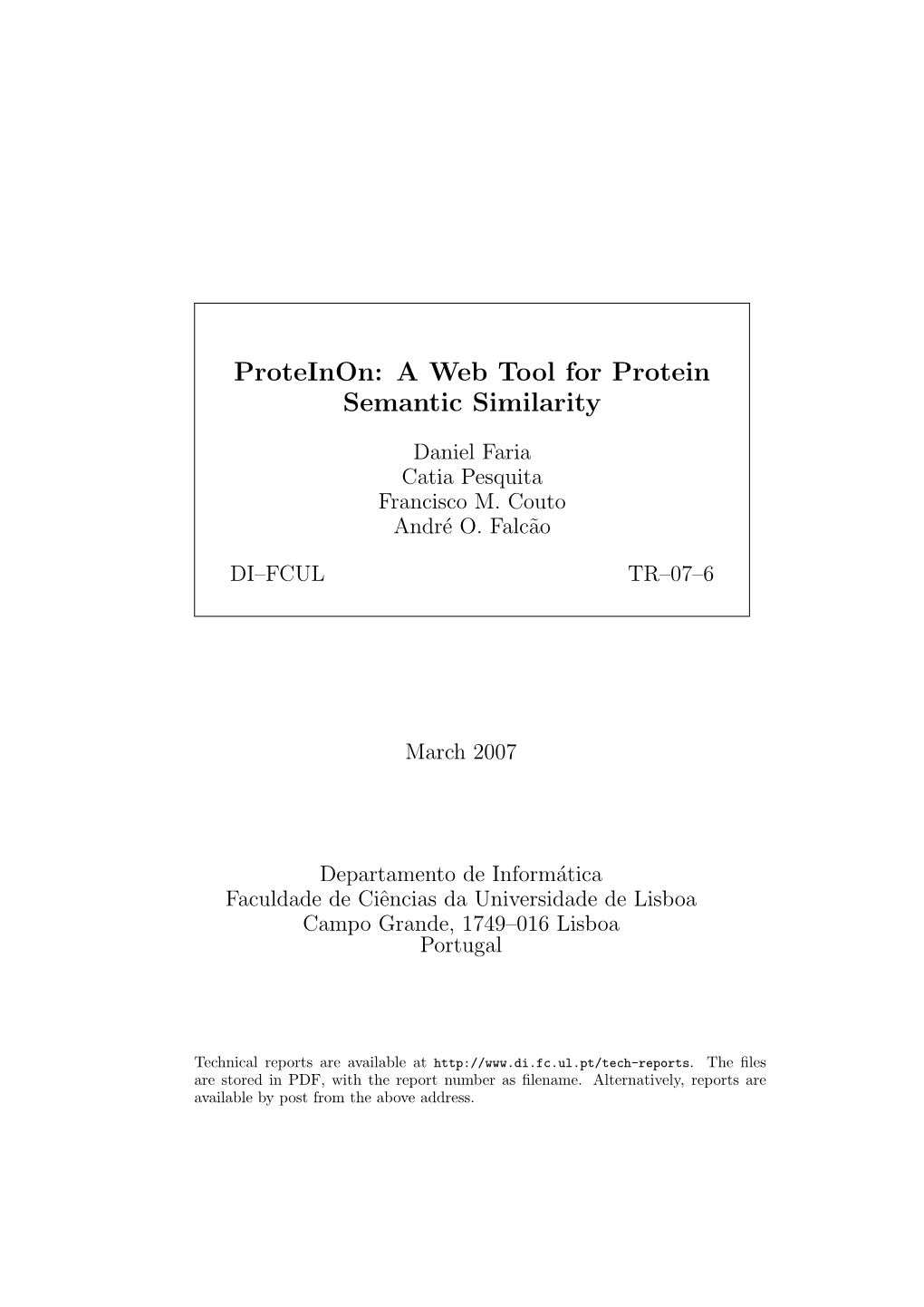 A Web Tool for Protein Semantic Similarity