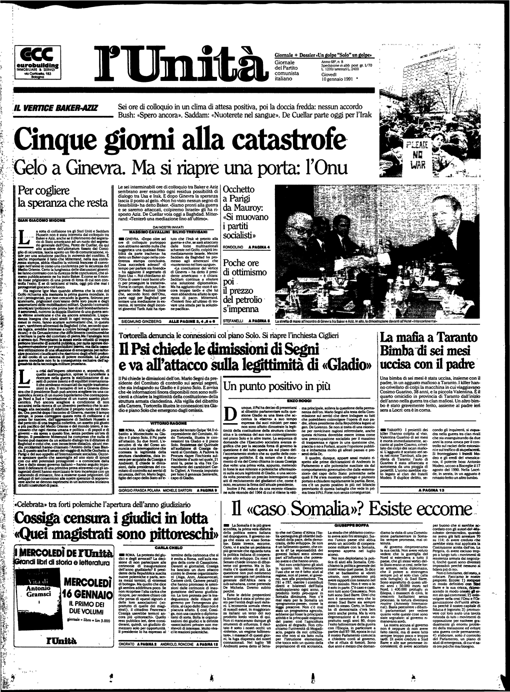 Cinque Giorni Alla Catastrofe &Elo a Ginevra