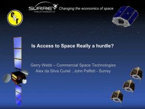Is Access to Space Really a Hurdle?