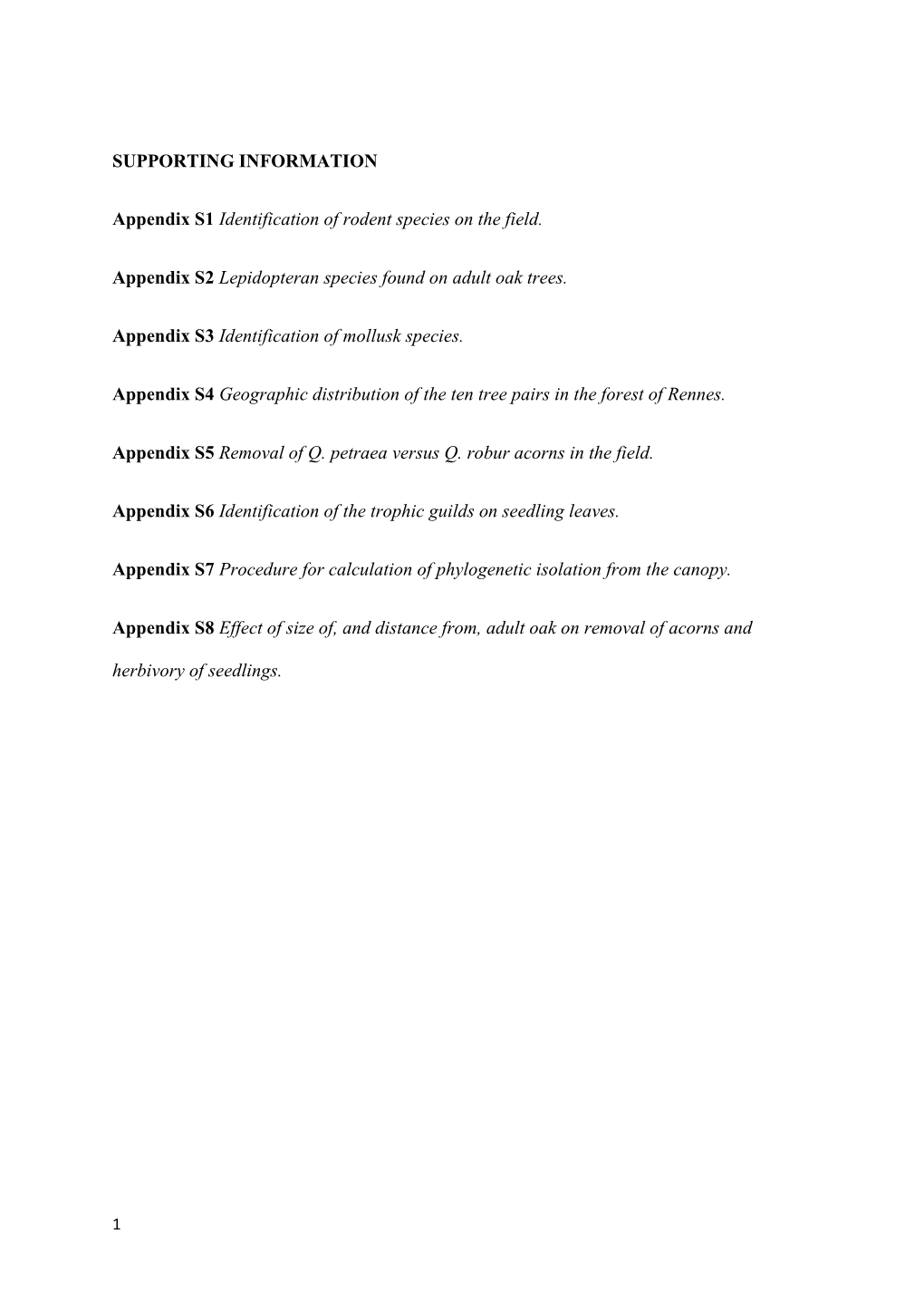 SUPPORTING INFORMATION Appendix S1 Identification of Rodent