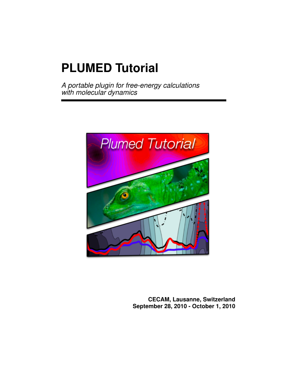 PLUMED Tutorial